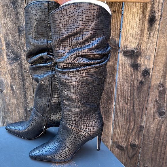 Vince Camuto Slouchy Leather Boots - Picture 4 of 6